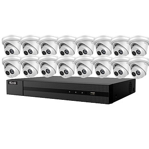 16 Channel NVR with 16 x 6MP Turret IP Camera's