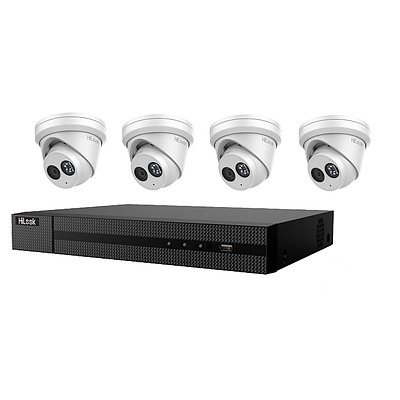 4 Channel NVR with 4 x 6MP Turret IP Camera's