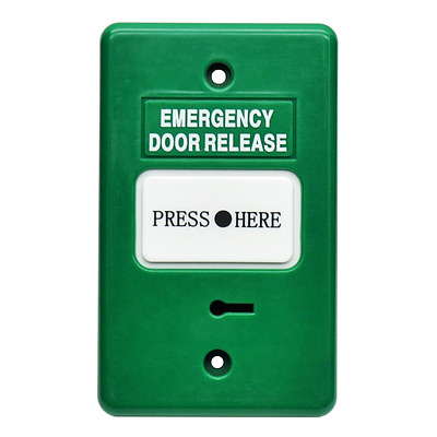 Resettable Emergency Door Release - Green