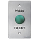 Exit Button Stainless Steel - Press to Exit Mushroom