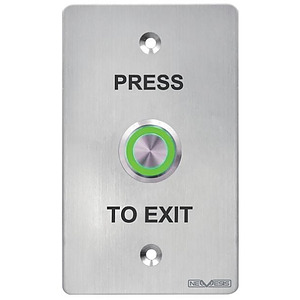 Exit Button Stainless Steel - Press to Exit